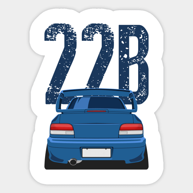 Subaru Car 22B Sticker by mufflebox